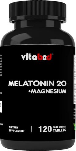 فيتابود ميلاتونين 20 ملجم مع مغنيسيوم 200 ملجم (على هيئة سيترات المغنيسيوم) - 120 قرصًا in Kuwait