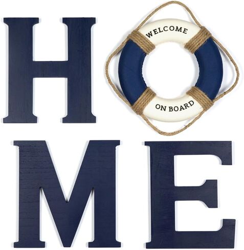 Charm&Siren Home Sign with Life Preserver, Nautical Decor in Kuwait