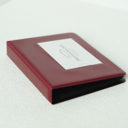64 Pockets Photo Album - for Fujifilm Instax Mini 11 12 9 40 Evo Liplay 8 7+ Polaroid Kodak HP Zink Instant Camera, 3 Inch Compatible, K-pop Photocards (Burgundy) in Saudi Arabia