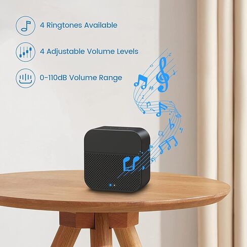 ايكي جرس لاسلكي داخلي لكاميرا جرس الباب اللاسلكية كلاود ايدج J7/J9/J10/MR04، يدعم البطارية او USB in Kuwait