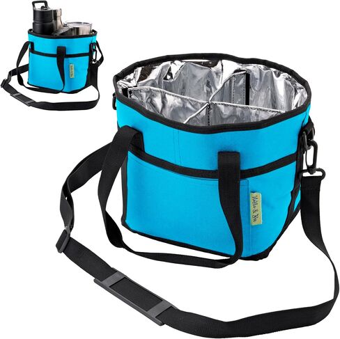 NoNa & Bee Family Size 4 Compartment Multiple Water Bottle Carrier Caddy Holder with Strap |Adjustable Insert Fits Large & Small Drinks |Won't Tip Over in Car in Saudi Arabia