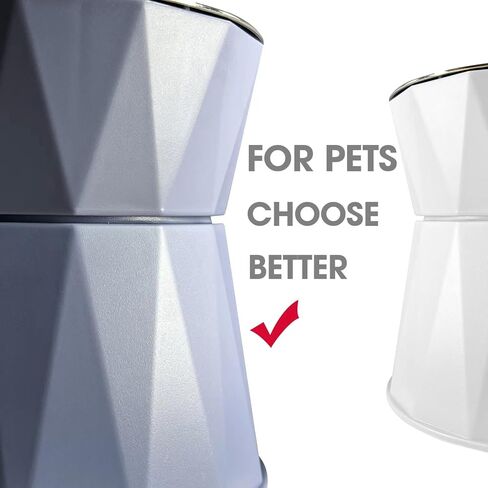 حامل حماية للرقبة بتصميم وعاء مرتفع للحيوانات الأليفة من توتورو للمياه والطعام، وعاء صغير للكلاب والقطط من الفولاذ المقاوم للصدأ مع قاعدة مضادة للانزلاق in Kuwait