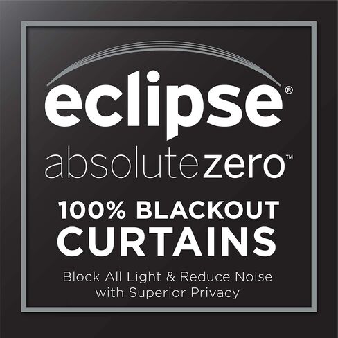 ECLIPSE Cara Grommet Top Curtains for Bedroom, Single Panel, 50" x 84", Denim in Saudi Arabia
