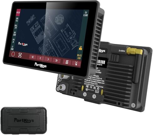شاشة مراقبة ميدانية لكاميرا PortKeys BM5 III WR مقاس 5.5 بوصة DSLR، شاشة تحكم في الكاميرا اللاسلكية 2200Nit SDI HDMI لـ RED Komodo / BMPCC4 / 6K 6K Pro، تحكم سلكي لـ Canon Sony Z Cam TILTA Nucleus (لسوني) in Kuwait