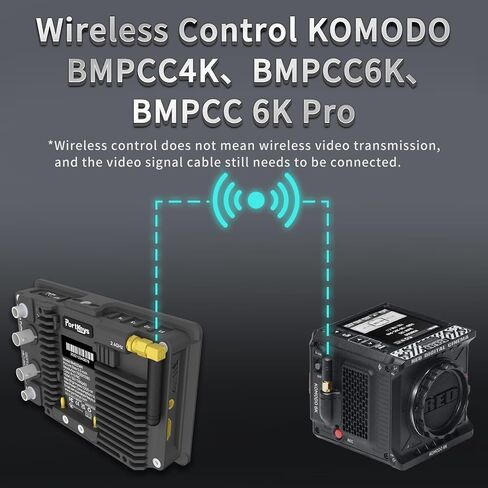 شاشة مراقبة ميدانية لكاميرا PortKeys BM5 III WR مقاس 5.5 بوصة DSLR، شاشة تحكم في الكاميرا اللاسلكية 2200Nit SDI HDMI لـ RED Komodo / BMPCC4 / 6K 6K Pro، تحكم سلكي لـ Canon Sony Z Cam TILTA Nucleus (لسوني) in Kuwait