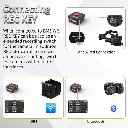 شاشة مراقبة ميدانية لكاميرا PortKeys BM5 III WR مقاس 5.5 بوصة DSLR، شاشة تحكم في الكاميرا اللاسلكية 2200Nit SDI HDMI لـ RED Komodo / BMPCC4 / 6K 6K Pro، تحكم سلكي لـ Canon Sony Z Cam TILTA Nucleus (لسوني) in Kuwait
