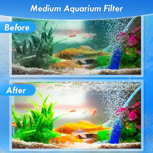 خرطوشة فلتر حوض السمك الكبيرة المكونة من 8 قطع من LeadCon متوافقة مع مرشحات الطاقة Tetra Whisper Bio-Bag 20i، 40i، IQ20 30، 45، 60، 20، 30، 40، 60، ReptoFilter 50 جالونًا من أحواض السمك in Kuwait