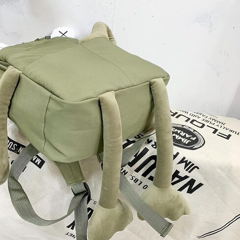 Frog Backpack Purse for Women - Student Frog Cartoon Bag Travel Daypack Casual Fashion Work Shopping Small Bag,Black in Saudi Arabia