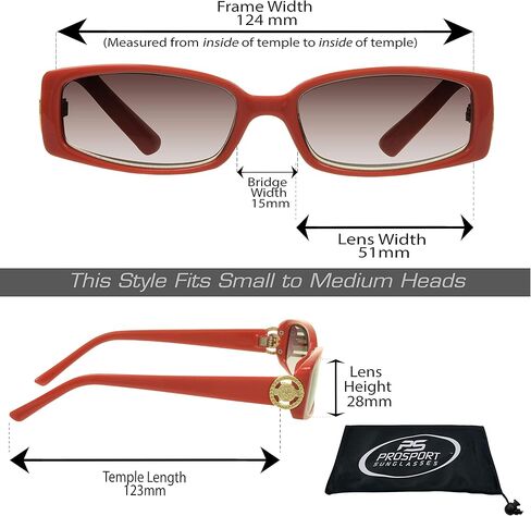 proSPORT Full Lens Reading Sunglass Tinted Readers Women Small Gold or Silver Lion Crest Medusa Emblem Logo NOT BIFOCAL in Kuwait