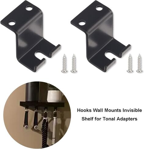 MWEDP 6-pcs T-Lock Clips Hooks Wall Mounts Invisible Shelf, for Tonal Adapters Gym Floating Accessory Shelf, Fits Hanging Home Gym Organizer Storage in Saudi Arabia