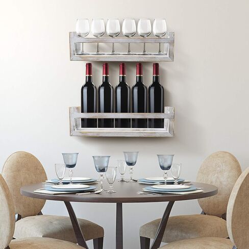 أرفف Sorbus العائمة - أرفف كتب عائمة ريفية مثبتة على الحائط منظم رف تخزين خشبي معلق لغرفة الأطفال وديكور حضانة الأطفال وغرفة اللعب وغرفة المعيشة والحمام وغرفة النوم وما إلى ذلك، مجموعة من 2 in Kuwait