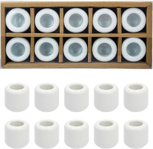 10 pcs Ceramic Chime Candle Holder Set, Great for Casting Chimes, Rituals, Spells, Vigil, Witchcraft, Wiccan Supplies & More (ASSORTED) in Saudi Arabia