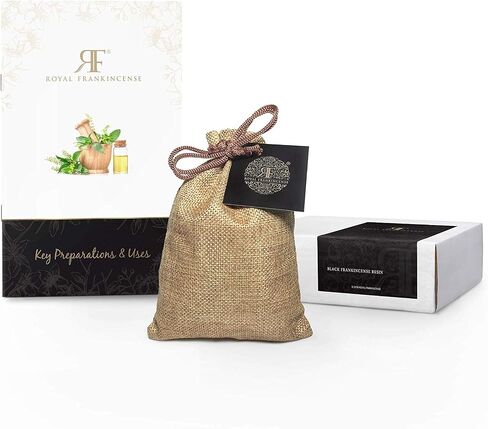 Royal Frankincense Certified Organic Black Hojari Frankincense Resin from Oman (Boswellia Sacra) (1/2 lb/Pound) in Saudi Arabia