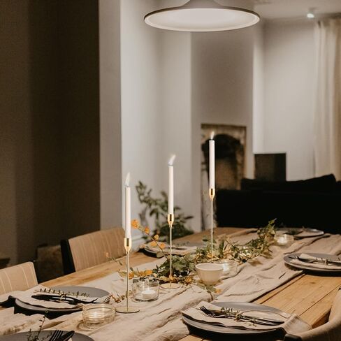 حاملات الشموع مجموعة من 3 حاملات شموع معدنية طويلة للشموع المستدقة، قطعة مركزية زخرفية لحفلات الزفاف، وتناول الطعام، وغرفة المعيشة، تناسب شموع بسمك 3/4 بوصة وشموع LED in Kuwait