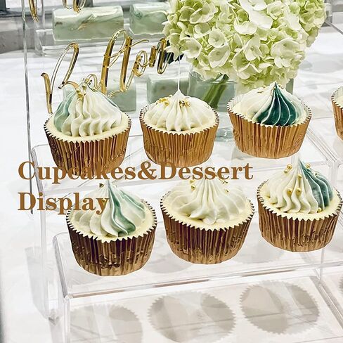 مجموعتان من رافعات عرض الاكريليك الشفافة، 3 احجام رافعات المجوهرات اليدوية حامل البيع بالتجزئة حامل الكب كيك والحلويات in Kuwait