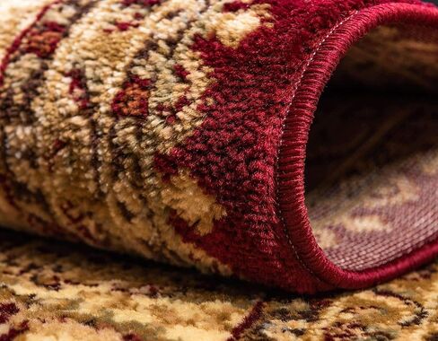 سجادة منطقة Loom Voyage الفريدة ذات التصميم الشرقي الكلاسيكي المعقد (2' 7 × 10' 0، أحمر/ذهبي) in Kuwait