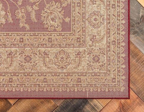 سجادة منطقة Loom Voyage الفريدة ذات التصميم الشرقي الكلاسيكي المعقد (2' 7 × 10' 0، أحمر/ذهبي) in Kuwait