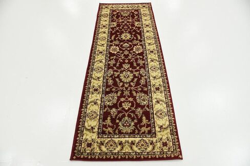 سجادة منطقة Loom Voyage الفريدة ذات التصميم الشرقي الكلاسيكي المعقد (2' 7 × 10' 0، أحمر/ذهبي) in Kuwait