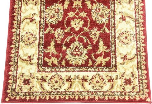 سجادة منطقة Loom Voyage الفريدة ذات التصميم الشرقي الكلاسيكي المعقد (2' 7 × 10' 0، أحمر/ذهبي) in Kuwait