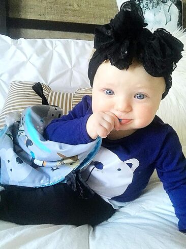 Baby Jack & Co 8x8" Polar Lovey Tag Toys for Babies - Baby Crinkle Toys - Crinkle Toys for Baby - Soft & Safe - Learn Shapes & Colors - Ideal Baby Toy - BPA Free w/Stroller Clip in Kuwait