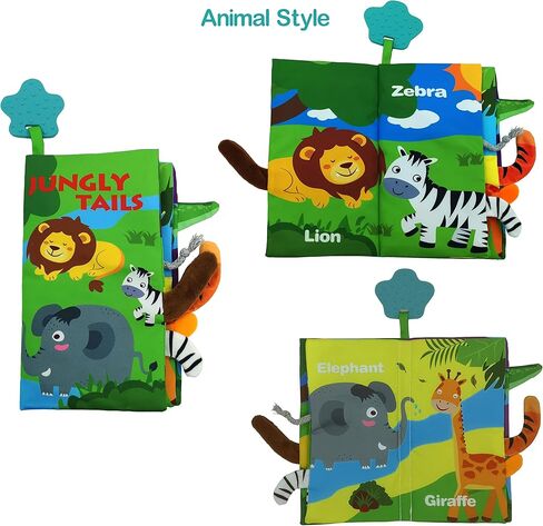 Soft Baby Book Cloth Crinkle Baby Books,Infant Toddler Baby Book, Early Education Teether Teething Sensory Toys, Farm Toy,Unbreakable Books, 0-6 12 18 Months Boy Girl Shower Gifts. in Kuwait