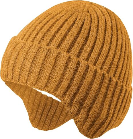 قبعة شتوية للأطفال من ماكس نوفا، قبعة صغيرة، قبعة محبوكة بغطاء للأذن للأولاد والبنات من عمر 0 ​​إلى 8 سنوات in Kuwait