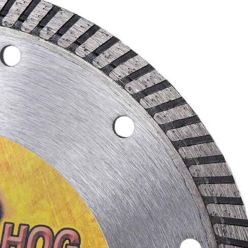 Delta Diamond Boss Hog 10 بوصة Turbo Premium Diamond Blade للبناء والطوب والكتل والأرصفة والخرسانة والحجر والقطع الرطب/الجاف، حافة مستمرة (10 بوصات) in Kuwait