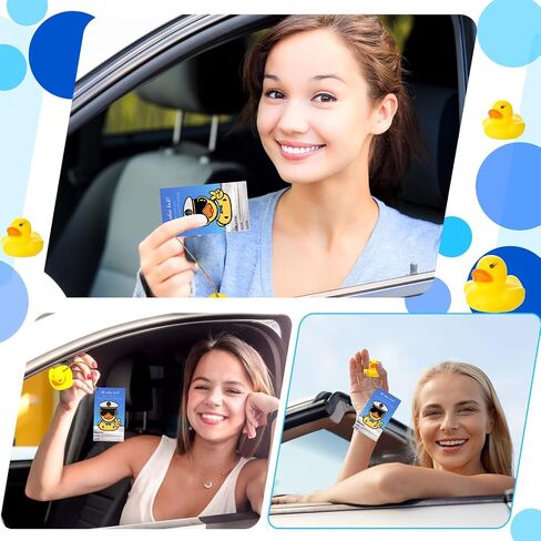 Epakh 60 Pieces Duck Cards with Rubber Ducks and Strings Duck Duck Card for Spread Your Little Rubber Ducks with Tags, Share Fun Pictures Cards(Marine Style) in Saudi Arabia