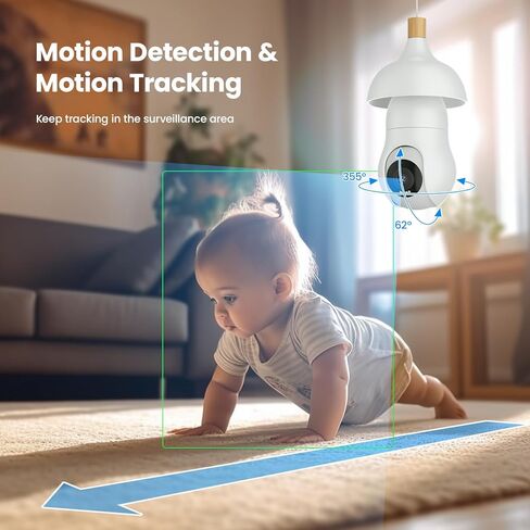 فيزوم كاميرا مراقبة 2K، كاميرات مراقبة لاسلكية 4MPS، للاماكن الخارجية والداخلية بالوان كاملة ليلا ونهارا، كشف حركة 360 درجة، منبه، سهلة التركيب in Kuwait
