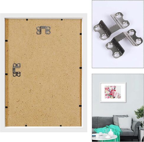 جولدكبرو اطارات صور مقاس 12 × 16 انش، مجموعة من 3 اطارات صور خشبية، اطارات صور كبيرة لتزيين الحائط او سطح الطاولة، ابيض in Saudi Arabia