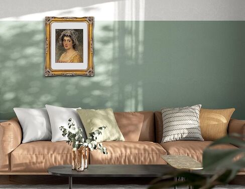 إطار صورة FJXMFRAME عتيق مقاس 5 × 7 إطارات صور ذهبية عتيقة مع واجهة زجاجية، وإطارات باروكية مزخرفة لسطح الطاولة والتعليق على الحائط (5 × 7 بوصة، برونزي) in Saudi Arabia