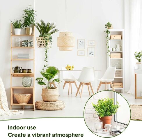 Cindeer 100 Pcs Artificial Boxwood Stems for Outdoors Fake Stems Plants Shrubs Faux Plastic Greenery UV Resistant Picks for Indoor Outside Farmhouse Home Garden Wedding Decor (Green) in Saudi Arabia