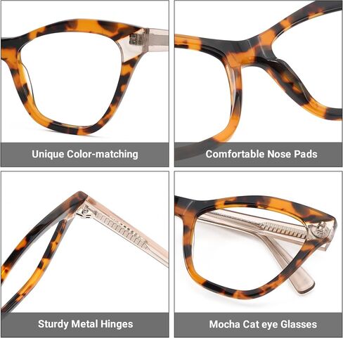 Zeelool Stylish Cat Eye Blue Light Blocking Glasses for Women Jerry ZJGA377494 in Saudi Arabia