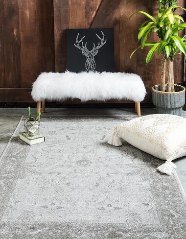 Rugs.com Miranda Collection Rug – 2' 2 x 3' Blue Medium Rug Perfect for Entryways, Kitchens, Breakfast Nooks, Accent Pieces in Kuwait