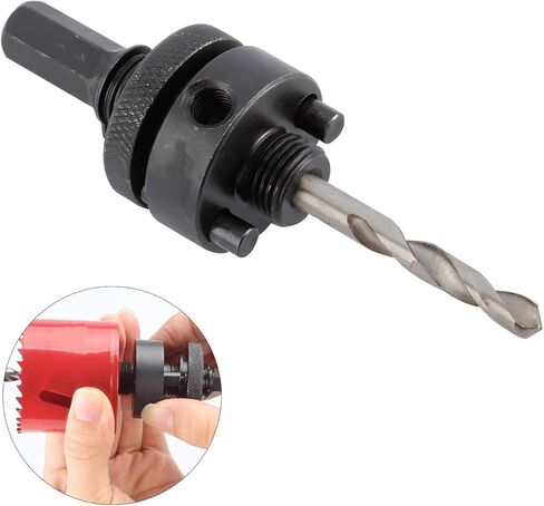 تايصن 3 قطع من مغزل منشار الثقب، 7/16 انش و3/8 انش عرقوب منشار ثقب مع 1 مثقاب مركزي مناسب لقطر 3/4 انش الى 6 انش in Kuwait