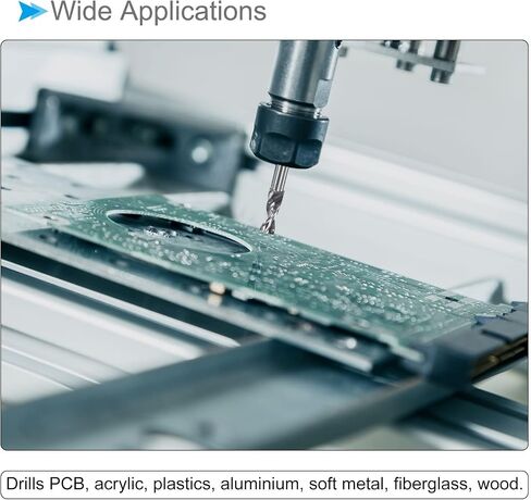 لقم الثقب CoCud PCB، قطر 4.2 مم، ساق 1/8 بوصة، ثقب دقيق من كربيد التنجستن الصلب - (التطبيقات: لنقش لوحة دوائر الطباعة باستخدام الحاسب الآلي)، قطعة واحدة in Saudi Arabia