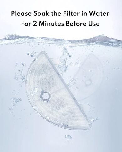 Homerunpet 3pcs Cat Water Fountain Filters for Model WF02 2L Pet Water Fountain Dispenser Model WF02 Plus in Kuwait