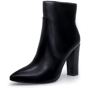 IDIFU Women's Fashion Ankle Boots Comfy Pointed Toe High Heels Side Zipper Booties in Saudi Arabia