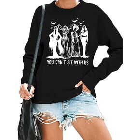 الغول عصابة هالوين البلوز المرأة خمر أفلام الرعب الجرافيك المحملة القوطي كوينز قميص طويل الأكمام البلوز القمم in Kuwait