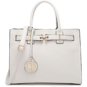 Dasein Women Satchel Purses Handbags Belted Top-handle Work Tote Shoulder Bags with Long Strap
