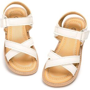 Zoolar Boys Girls Sandals Open Toe Breathable Princess Non-Slip Flats Summer Beach Lightweight Rubber Sole Sandals (Toddler/Little Kid) in Saudi Arabia