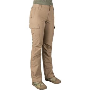 LA Police Gear Stretch Ops Women's Tactical Pants, 7 Pocket Cargo Pants for Women, Ladies Durable Outdoor Flex Hiking Pants
