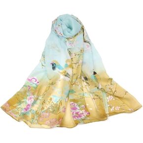 وشاح شيفون نسائي من AliceLife Acotavie خفيف الوزن على الموضة وشاح شفاف شال أوشحة ملفوفة in Kuwait