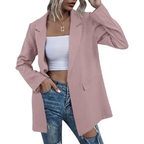 Womens Work Casual Oversized Blazers Long Sleeve Open Front Office Business Jackets in Kuwait