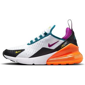 Nike Big Kid's Air Max 270 White/Vivid Purple-Black (FD0299 100)