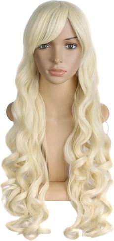 MapofBeauty 28 Inch/70 cm Lolita Long Curly 2 Ponytails Clip on Cosplay Wig (Hot Pink) in Saudi Arabia