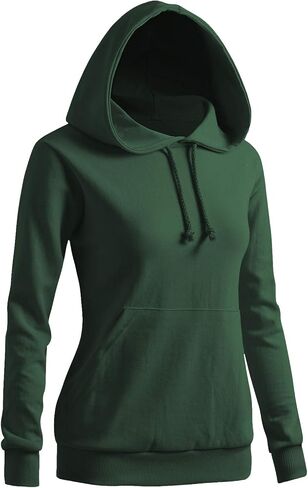 هوديي نسائي من CLOVERY بغطاء للرأس وأكمام طويلة وجيب in Kuwait