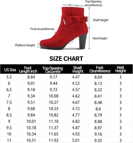 mysoft Women's Booties with Heel, Chunky Stacked Heel Zipper Ankle Boots for Ladies in Kuwait