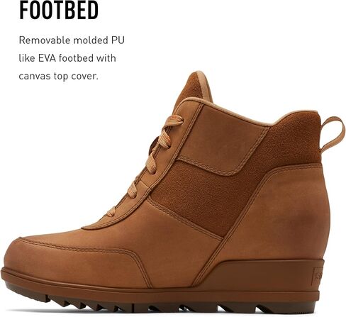 Sorel Women's Evie Sport Lace Bootie — Waterproof Suede & Leather — Wedge Ankle Sneaker — Booties in Saudi Arabia