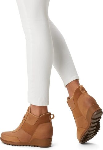 Sorel Women's Evie Sport Lace Bootie — Waterproof Suede & Leather — Wedge Ankle Sneaker — Booties in Saudi Arabia
